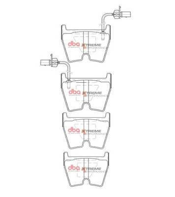 ZAPATAS PARTE DELANTERA DBA XTREME AUDI RS4 B7 B8 | R8 | GALLARDO DB15110XP  