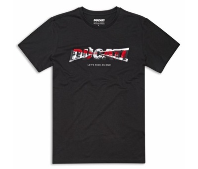 DUCATI Koszulka T-Shirt Męski Logo Black - L