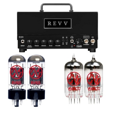 Revv D20 Amp Head BK - Zestaw lamp