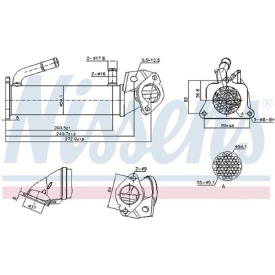 CHLODNICA, RECYRKULACJA GASES DE ESCAPE NISSENS 989321  