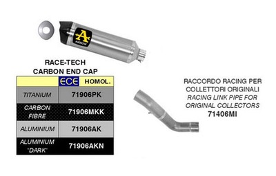 APRILIA RSV4 / TUONO 2009- ARROW TITANIUM + DECAT