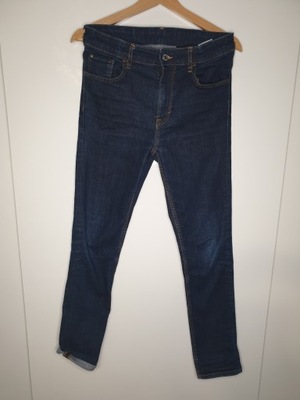 Jeansy 164 skinny fit 13 lat dzinsy granat