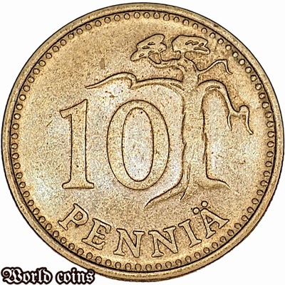 10 PENNIA 1966 FINLANDIA