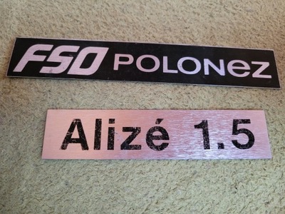 FSO POLONEZ EMBLEMA EXPORT 86-91 ALIZE 1.5  