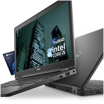 Laptop Dell Biurowy Latitude 5580 i5 SSD NVMe 15,6 matowy HDMI 15,6 " Intel Core i5 16 GB / 512 GB czarny