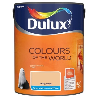 Dulux Kolory Świata Farba Złoty Posąg Matowa 5L