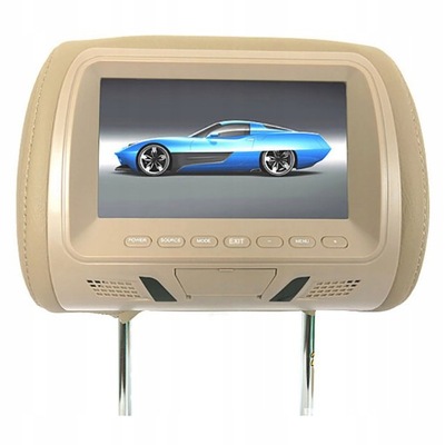 7inch Telewizor w tylnym zagłówku LCD samochodu