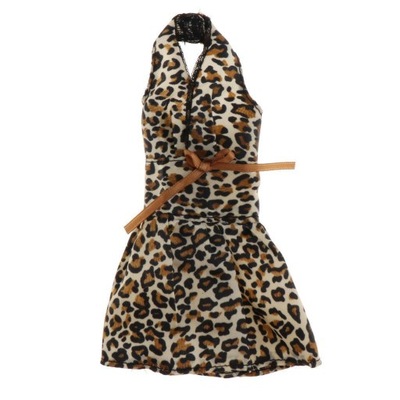 1/6 Scale Female Body Doll Clothes leopard dress