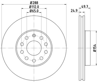 HELLA 8DD 355 128-001 DISC BRAKE  