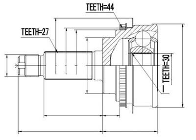 ШАРНИР ВНЕШНИЙ SUBARU IMPREZA 00-2007.12