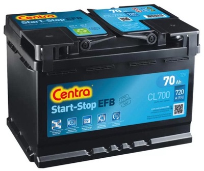 АККУМУЛЯТОР CENTRA CL700 12V 70AH 720A