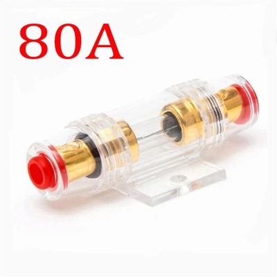 1pcs 60-80A DC 12V Car Audio Refit Fuse Holder Gauge Car Stereo Audi~7192 фото