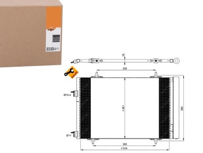 Nrf конденсатор радиатор кондиционера фото №1