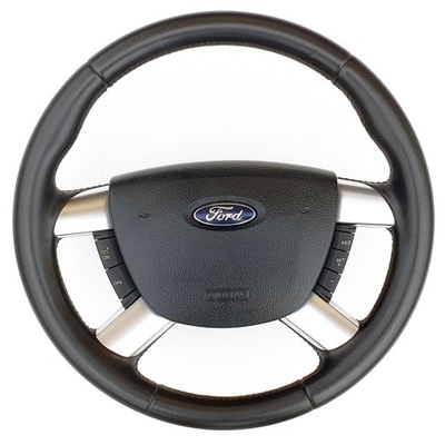 FORD FOCUS C-MAX STEERING WHEEL LEATHER AIR BAGS MULTI CRUISE CONTROL AKCESORYJNA!  