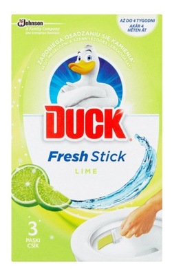 Duck Fresh Stick Lime Żelowe paski do toalet 3×9g