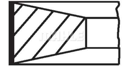 КІЛЬЦЯ ПОРШНЕВІ MAHLE 009 86 N0