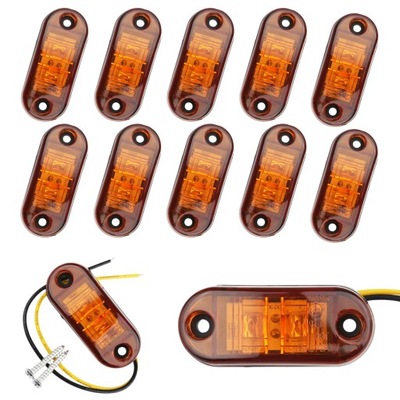 10X LAMP SIDELIGHT SIDE LED SIDE LED SIDE LED POMARANCZOWA SIDE-MARKER LAMPS  