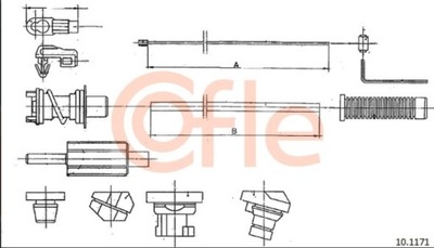 10.1171 - COFLE - CABLE GAS PEUGEOT  