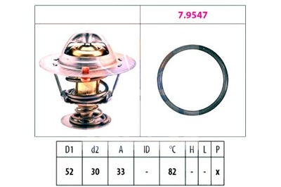 Facet термостат toyota hiace iv 2.4 d lh1_ фото №1