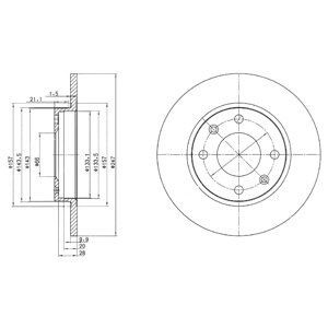 DISKU STABDŽIŲ DELPHI BG2213 + DOVANA 