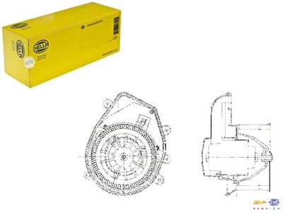 MOTOR SOPLADORES VW A4 PASSAT 96- HELLA  