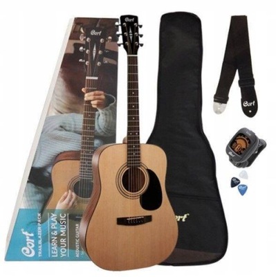 CORT CAP810 OP GITARA AKUSTYCZNA AD810 Z POKROWCEM ZESTAW GITAROWY PACK