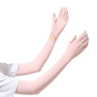 Chłodzące rękawy naramienne Ochrona przeciwsłoneczna UV Różowe