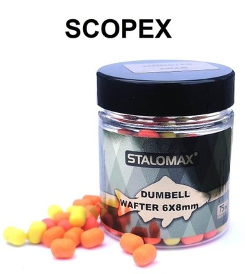 Stalomax Dumbells wafters Fluo 6x8mm Scopex