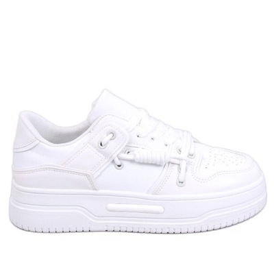 Sneakersy na wysokiej podeszwie White r.38