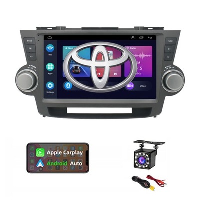 TOYOTA HIGHLANDER 09-13 RADIO 2DIN ANDROID12 1GB 16GB WIFI GPS FM CARPLAY  