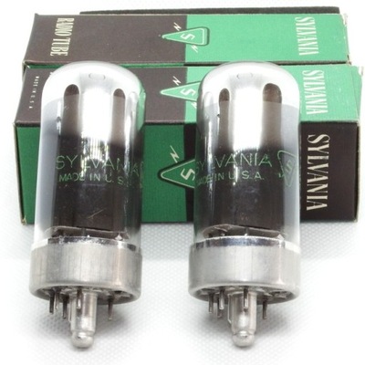 7C5 Sylvania USA dobrana para lamp NOS 6V6