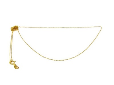 Delikatny złoty łańcuszek ankier pr. 585