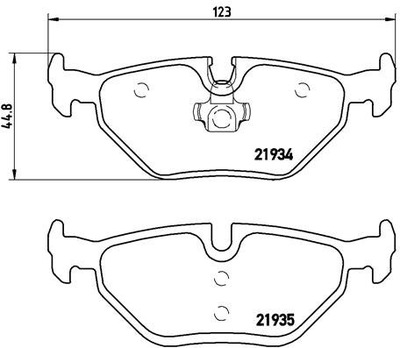 PADS HAM. REAR BMW 3 E46 98- REAR  