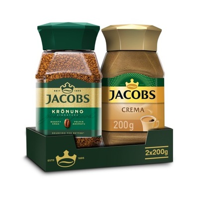 Kawa rozpuszczalna Jacobs Kronung, Crema 2x 200g