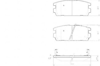 A.b.s. 37324 набір гальмівних колодок гальмівних, гальма дискові фото №1