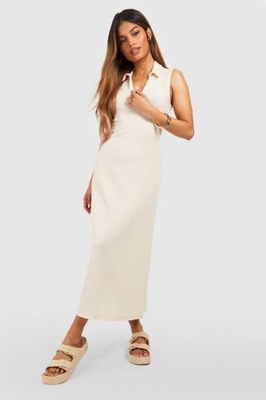 BOOHOO MIDI PROSTA SUKIENKA STRUKTURA ZP4 NG2__L