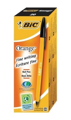 DŁUGOPIS BIC ORANGE czarny 20 szt.