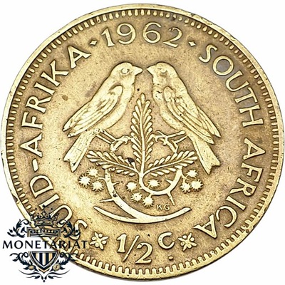 1/2 CENTA 1962 AFRYKA POŁUDNIOWA