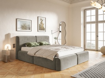 Łóżko tapicerowane Nova 180x200 szary