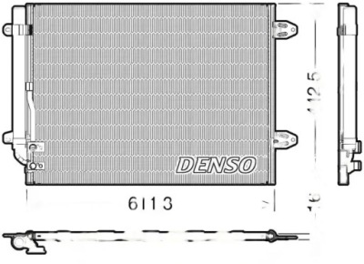 Конденсатор радиатор кондиционера с осушитель фото №1