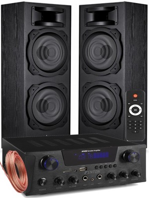 KINO DOMOWE KOLUMNY AMPLITUNER BT SUPER BASS 30 CM