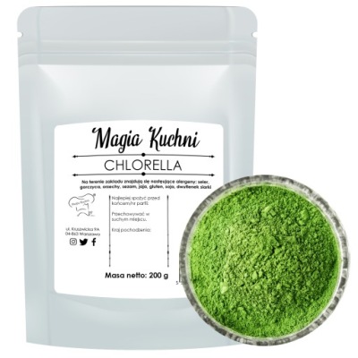 CHLORELLA PROSZEK 200g algi suszone mielone SUPERFOOD
