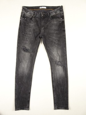 Zara Spodnie Jeans Flex 34 L XL