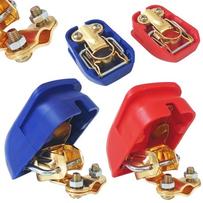 Клеммы аккумулятор самозажимные 800a 2 штуки 35mm фото №1