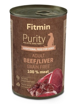 FITMIN Dog Purity Tin Beef / Liver 400g (puszka)