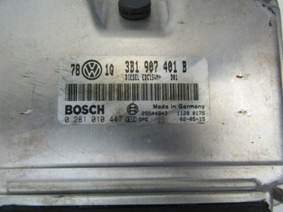 VW PASSAT B5 UNIDAD DE CONTROL DEL MOTOR 3B1907401B 2,5TDI  