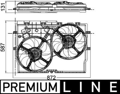 CFF228000P/MAH VENTILADOR DEL RADIADOR BEHR PREMIUM LINE  