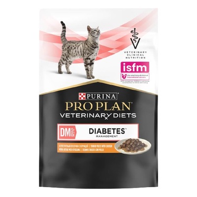 Mokra karma dla kotów z cukrzycą biegunką PURINA PRO PLAN DM DIABETES 85g