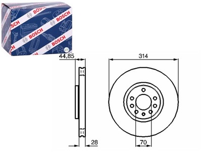 DISCOS DE FRENADO 2SZT. PARTE DELANTERA OPEL SIGNUM VECTRA C VECTRA C GTS SAAB  