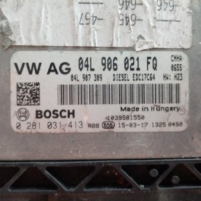 0281031413 04l906021fq блок управления двигателя фото №1
